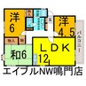 サンビレッジ鳴門 3LDKの間取り