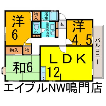 間取図 サンビレッジ鳴門