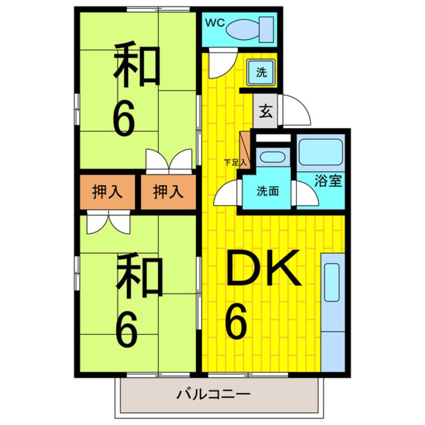 間取図 ハイツプリムラ