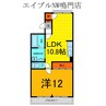 ヴァンベール立岩 1LDKの間取り