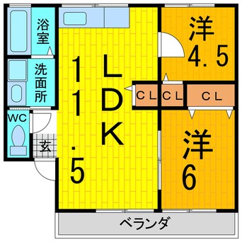 間取図 コーポひまわり