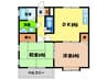 ガーデンハイツＳ 2DKの間取り