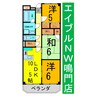 日峯マンション 3LDKの間取り