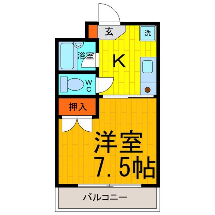 間取図 カレッジハウス北野