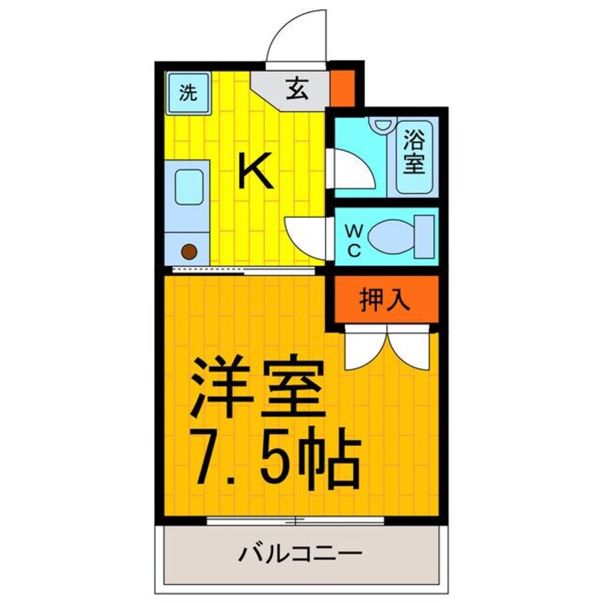 間取図 カレッジハウス北野