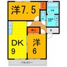 ソレジオ鳴門 2DKの間取り