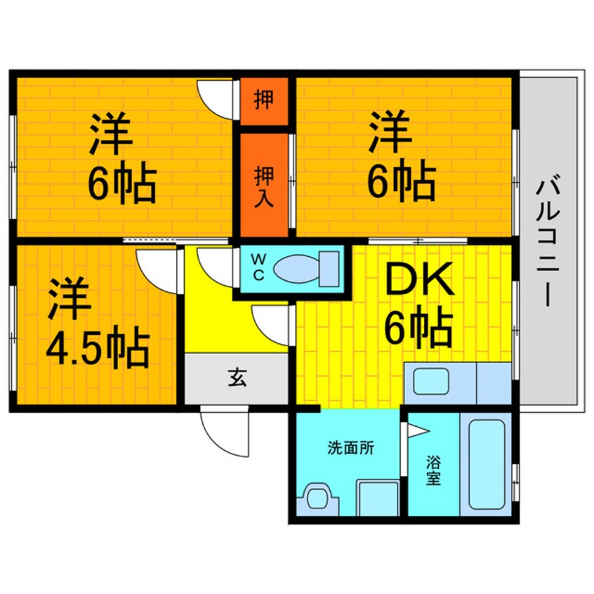 間取図 アゼリアパークハウスＥ