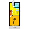 茂マンション 1LDKの間取り