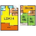 コスモタウン黒崎の間取図