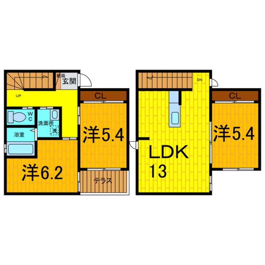 間取図 ユニキューブ成長