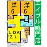 リオン ドゥ エスポワール 2LDKの間取り