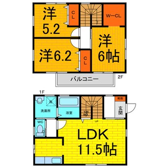 間取図 ヴィラージュ鷺島