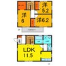 ヴィラージュ鷺島 3LDKの間取り