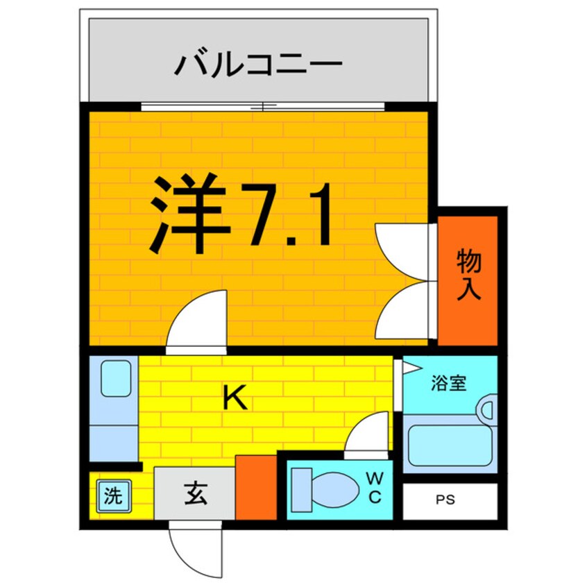 間取図 マリンハイムＴＷＩＮ　Ｗ