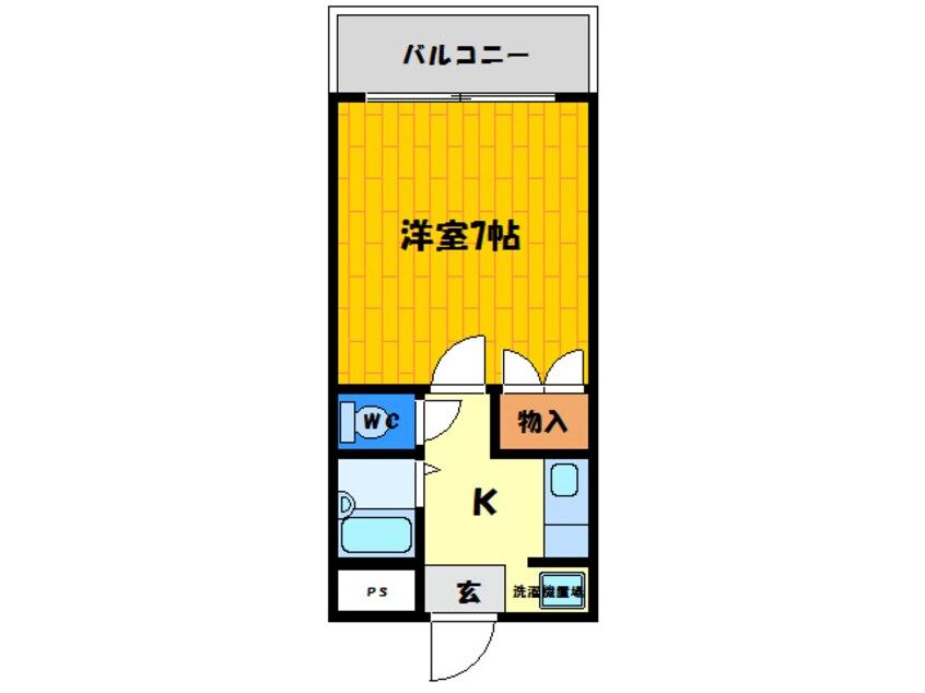 間取図 マリンハイムＴＷＩＮ　Ｅ