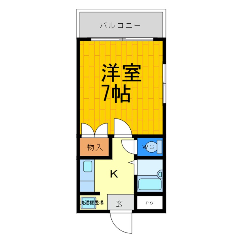 間取図 マリンハイムＴＷＩＮ　Ｅ