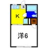 コーポエム 1Kの間取り