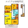 モンプリミエルラシオンⅡ 3LDKの間取り