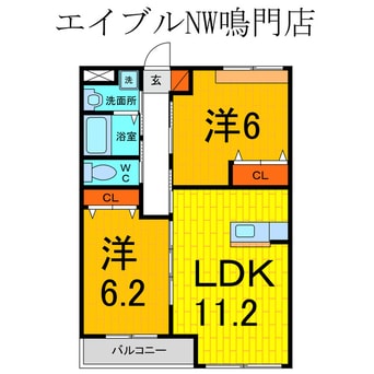 間取図 Ｆａｉｒｙ弐番館