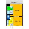 ヴィラナリー撫養 2Kの間取り