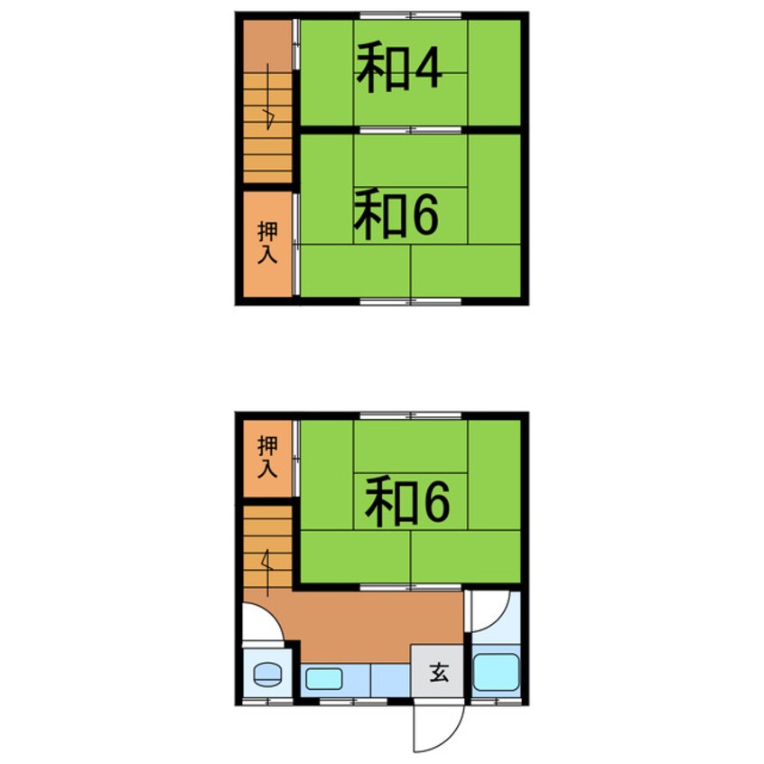 間取図 月見荘