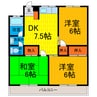 生田ビル 3DKの間取り