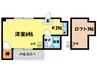 エスタシオン二軒屋 1Kの間取り