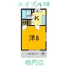 シャトル二軒屋 1Kの間取り