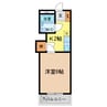 アポスタ蔵本公園 1Kの間取り