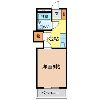 間取図 アポスタ蔵本公園