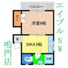 コーポ千鳥 1DKの間取り