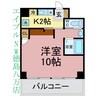 FACEビル 1Kの間取り