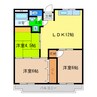第２サニーハイツ 3LDKの間取り