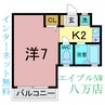 フルハウス 1Kの間取り