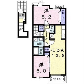 間取図 クラールプレディエD