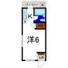 コーポ・ハッピー 1Rの間取り