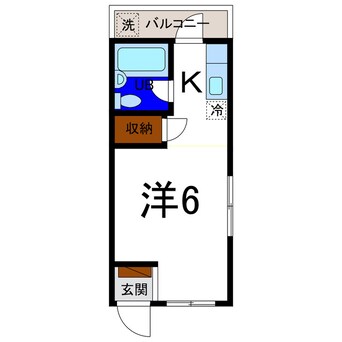 間取図 コーポ・ハッピー