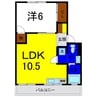 アンカーアパートメント 1LDKの間取り