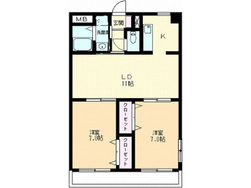 間取図 Ｓテイト新山口