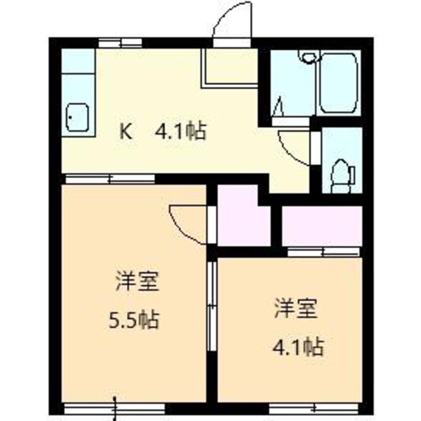 間取図 テクノハイツ９１