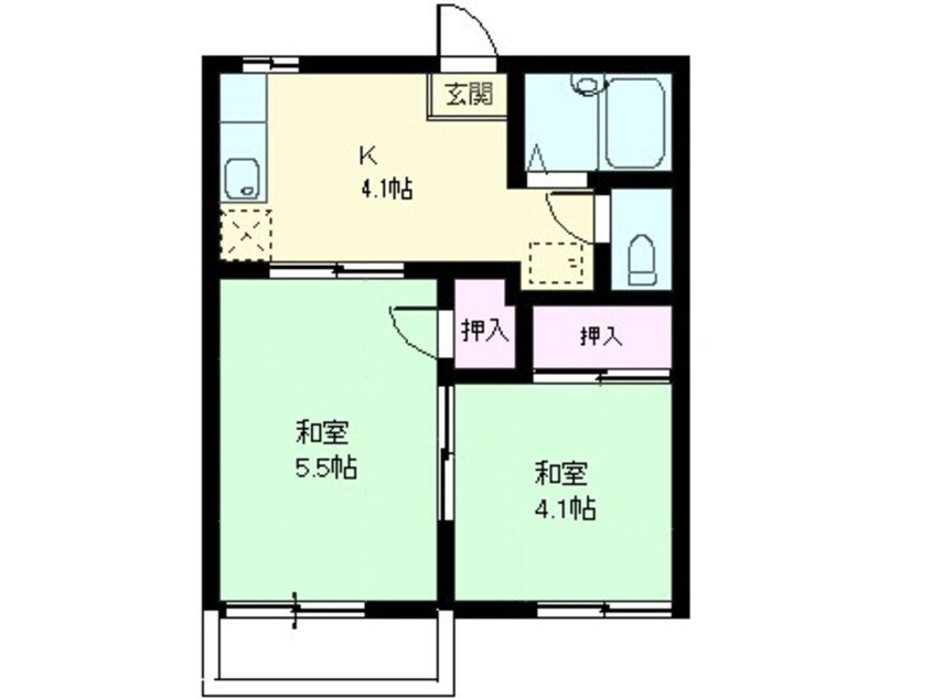 間取図 テクノハイツ９１