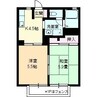 エターナル・レイ　Ａ棟 2Kの間取り