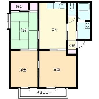 間取図 バリュードシュガーＡＢ