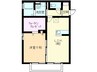 ル　レーブ 1LDKの間取り
