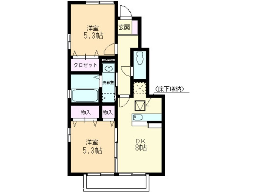 間取図 エクセレント・シュガー　Ａ棟