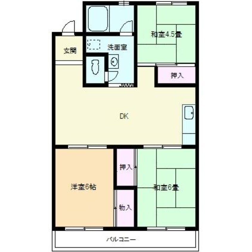 間取図 グリーンコーポ熊本