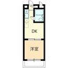 マンション山本壱番館 1DKの間取り