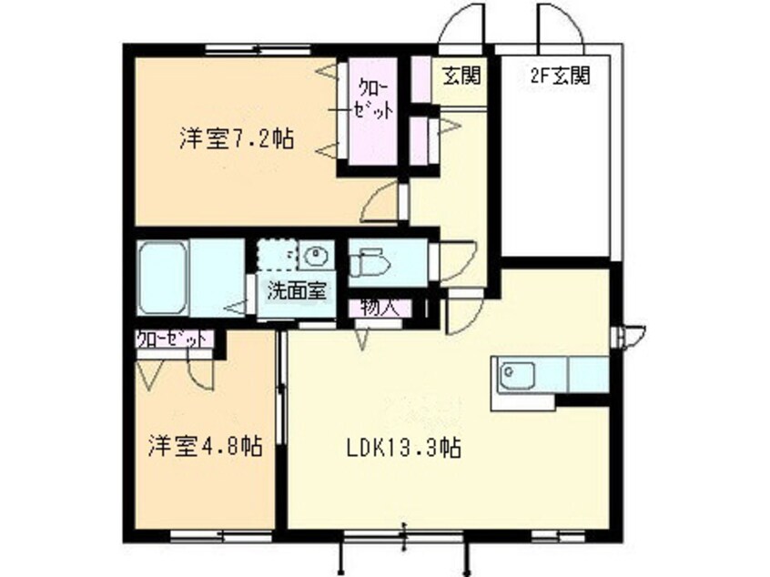 間取図 ミラ・グレース　Ｄ棟