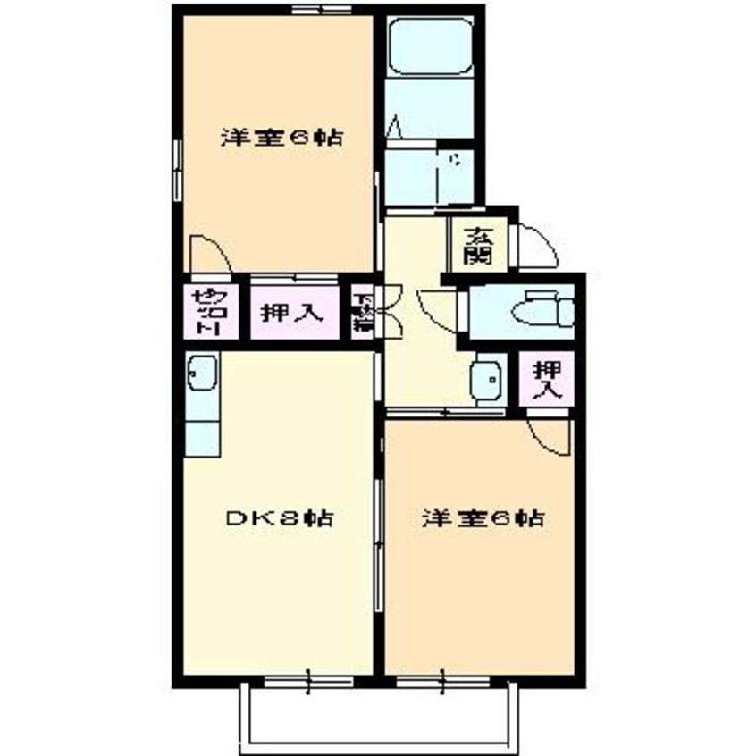 間取図 セジュール８８