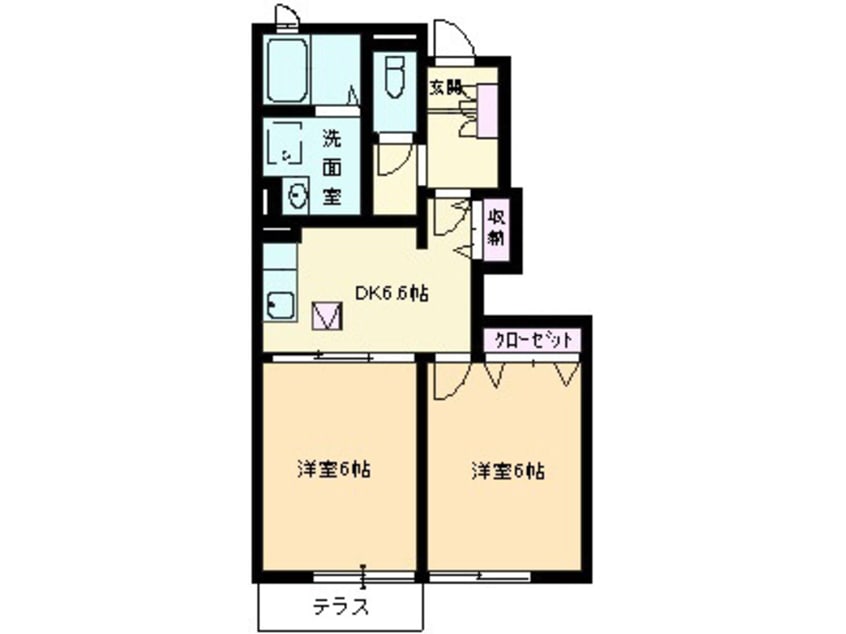 間取図 パレス　サンヒルズ　Ａ